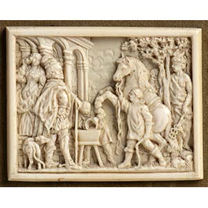 French ivory plaque - 19th Century ... 