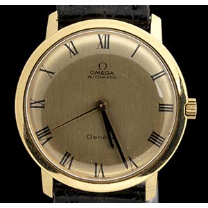 OMEGA gold wristwatch, 1960s 18k ... 