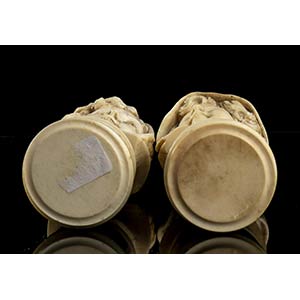 Pair of French ivory carvings - ... 