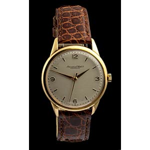 IWC gold wristwatch, 1960s 18k ... 