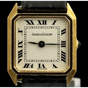 JAEGER LE COULTRE Gold wristwatch, ... 