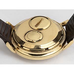 BULOVA ACCUTRON gold wristwatch, ... 