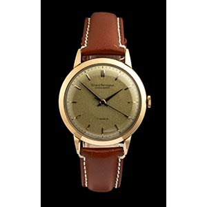 GIRARD PERREGAUX Gyromatic gold wristwatch, ... 