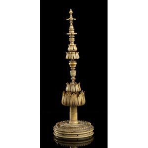 South German turned ivory column - first ... 