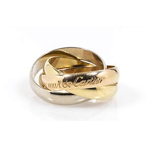 Gold ring, mark of CARTIER 18k ... 