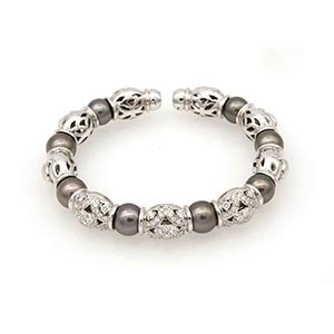 Semi-rigid Tahiti pearls bracelet, ... 
