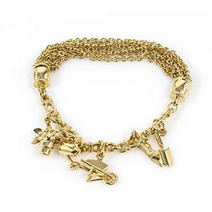 Gold bracelet, mark of POMELLATO ... 