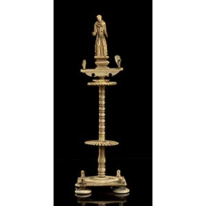 German or French turned ivory column - first ... 