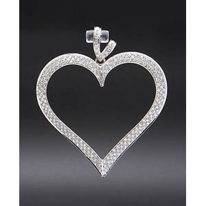 Diamonds heart shape pendant in ... 