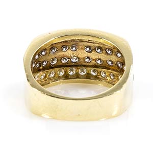 Gold and diamonds band ring.18k ... 