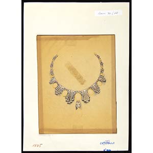 Design for necklace, 30s-40s, GIULIO ... 