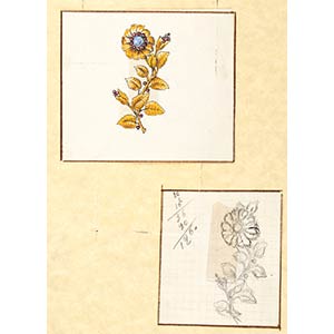 Design for brooches and pendants, ... 