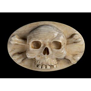 Italian ivory Vanitas with skull - 18th ... 
