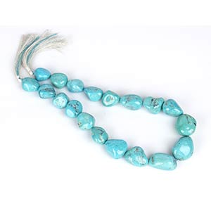 Turquoise loose strandLenght 56 cm. Beads ... 