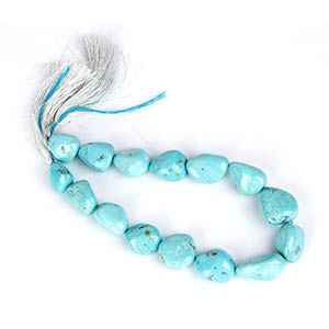 Turquoise loose strandLenght 42 cm. Beads ... 