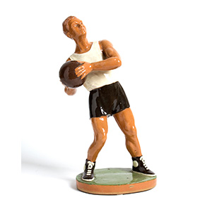 ITALIAN MANUFACTURE  Basket player Painted ... 