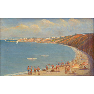 PAINTER OF XX CENTURY  Beach  Oil on canvas, ... 