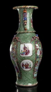 A LARGE CANTON PORCELAIN WITH ... 