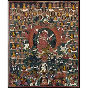 A THANGKA WITH TAGLA MEMBAR
Tibet, 19th ... 