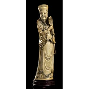 AN IVORY DIGNITARY
China, early 20th ... 