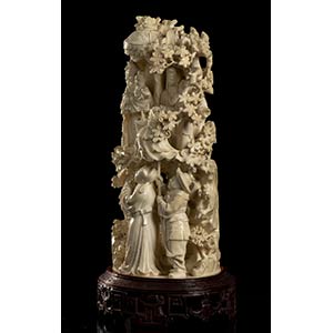 AN IVORY GROUP WITH ... 