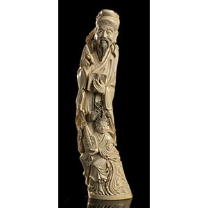 AN IVORY SAGE WITH A FEMALE ... 