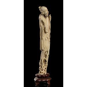 AN IVORY FIGURE
China, early 20th ... 