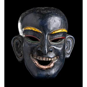 TWO PAINTED WOOD MASKS
China, 20th ... 