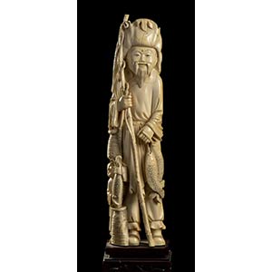AN IVORY DEITY WITH CHILD
China, early 20th ... 