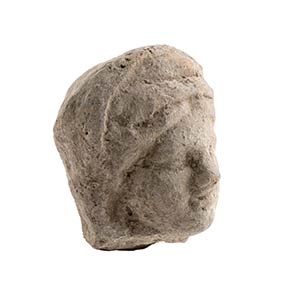 Roman terracotta head of a girl; ... 