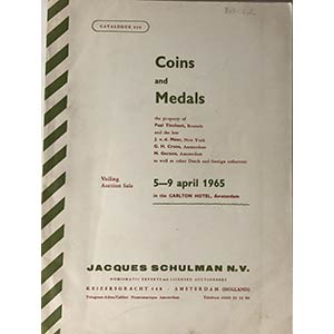 Schulman J.  Catalogue No. 239, Coins and ... 