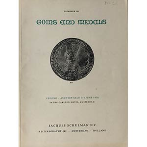 Schulman J.  Catalogue No. 250, Coins and ... 