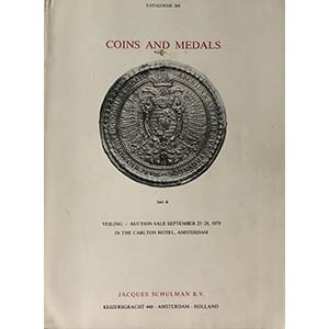 Schulman J.  Catalogue No. 269, Coins and ... 