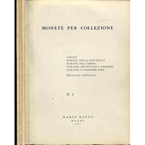 RATTO  M. -  Listini a prezzo fisso  1967 ( ... 