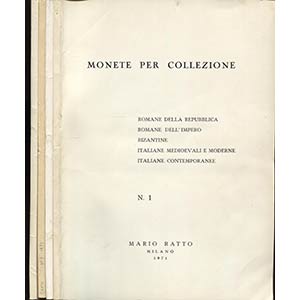RATTO  M. -  Listini a prezzo fisso  1971 ( ... 