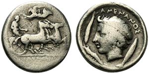 Sicily, Katane, c. 412-410 BC. AR Drachm ... 