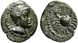 Sicily, Motya, c. 400-397 BC. Æ Hexas ... 