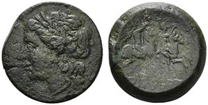 Sicily, Syracuse, 214-212 BC. Æ (23mm, ... 