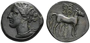 Carthage, c. 400-350 BC. Æ (17mm, 2.90g, ... 