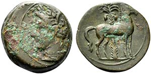 Carthage, c. 400-350 BC. Æ (16.5mm, 4.06g, ... 