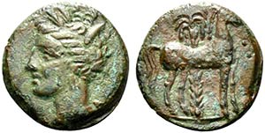 Carthage, c. 400-350 BC. Æ (16mm, 2.96g, ... 