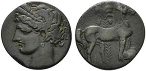 Carthage, First Punic War, c. 264-241 BC. Æ ... 
