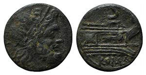 Anonymous, after 211 BC. Æ Semis (21mm, ... 
