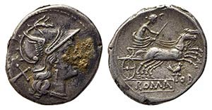 Bird and TOD series, Rome, 189-180 BC. AR ... 