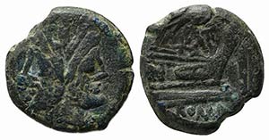 Matienus, Rome, 179-170 BC. Æ As (30.5mm, ... 
