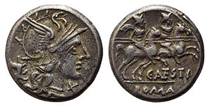 C. Antestius, Rome, 146 BC. AR Denarius ... 