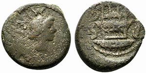 Northern Lucania, Paestum, c. 50 BC. Æ ... 