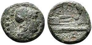C. Servilius, Rome, c. 136 BC. Æ Triens ... 