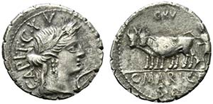 C. Marius C.f. Capito, Rome, 81 BC. AR ... 