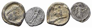 Lot of 2 Roman PB Tesserae, c. 1st century ... 